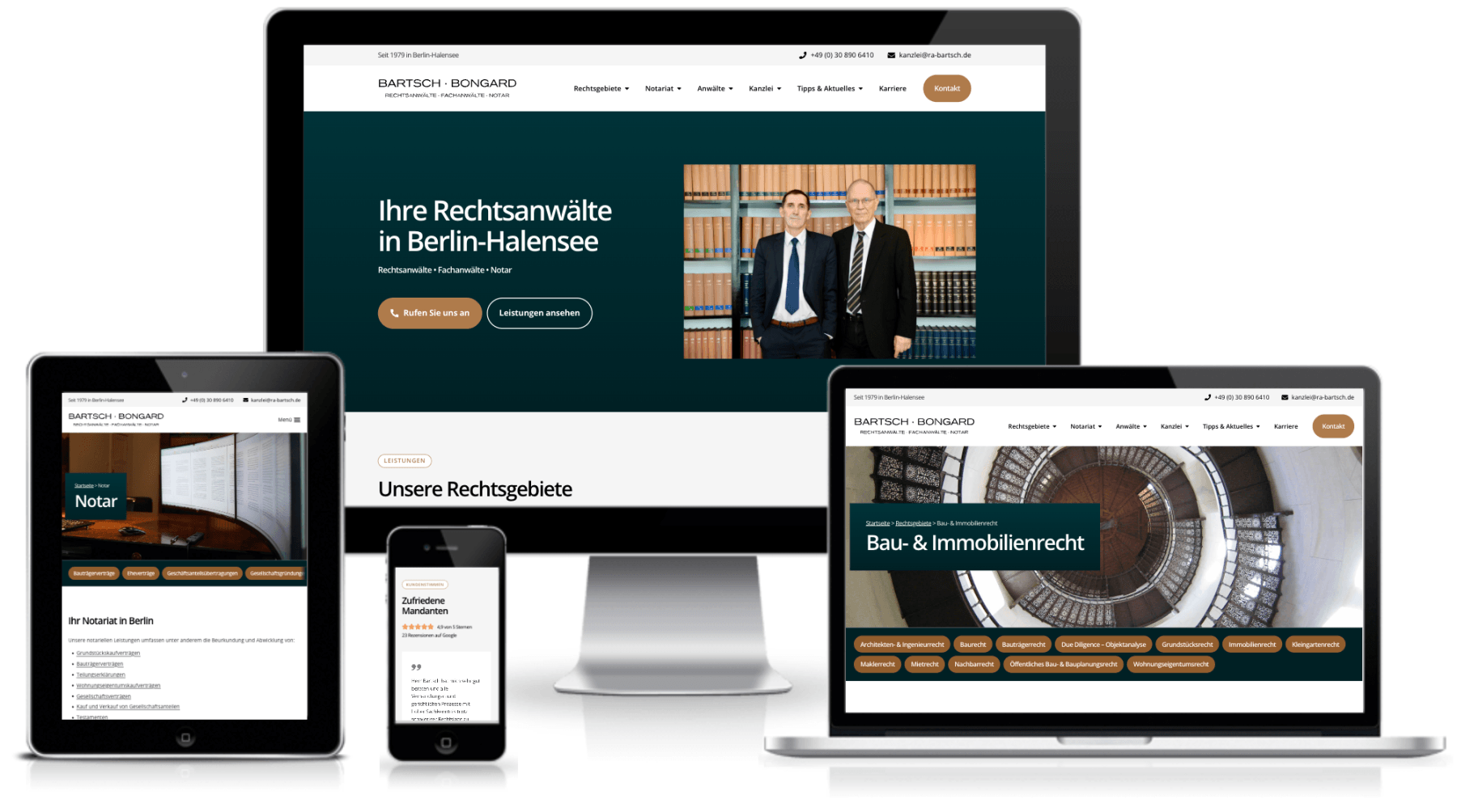 Webdesign Beispiele - WordPress Website Relaunch für Anwaltskanzlei