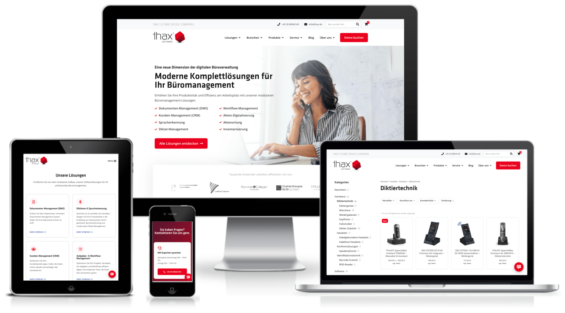 Webdesign Beispiele - WordPress Website Relaunch für Softwareunternehmen